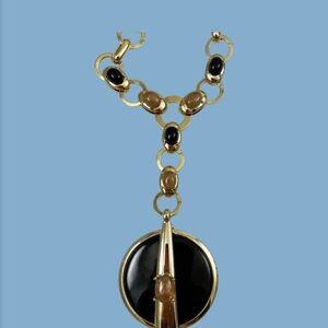 Chico's Gold Circle Pendant Necklace